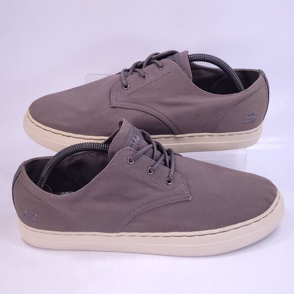 Skechers Casual Lace Up Athletic Shoe Mens Size 10.5 62132 Gray White - Picture 6 of 9